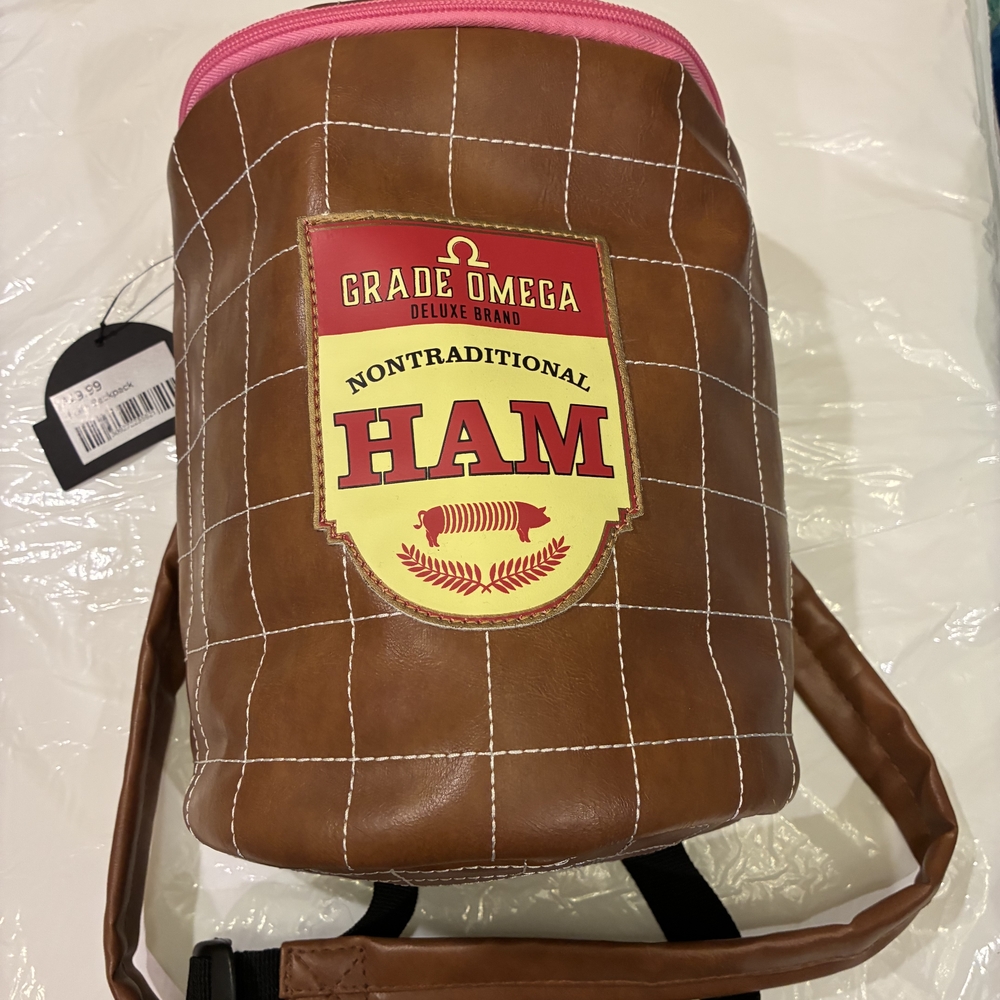 Novelty Ham Brown Backpack - image 1